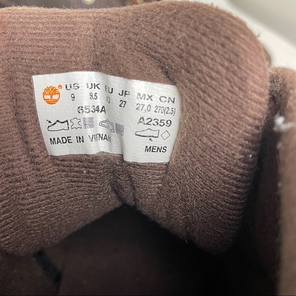 Timberland Classic Leather Euro Hiker Brown Men’s 9 - Picture 9 of 11